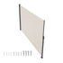 160x300cm Retractable Side Awning Outdoor Privacy Screen Beige UV Resistant