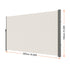 160x300cm Retractable Side Awning Outdoor Privacy Screen Beige UV Resistant