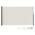 160x300cm Retractable Side Awning Outdoor Privacy Screen Beige UV Resistant