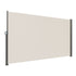 160x300cm Retractable Side Awning Outdoor Privacy Screen Beige UV Resistant