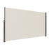 VEVOR Retractable Side Awning,160X300cm Aluminum Outdoor Privacy Screen, 280g Polyester Water-proof Retractable Patio Screen, UV 30+ Room Divider Wind Screen for Patio, Backyard, Balcony, Beige
