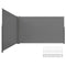 VEVOR Retractable Side Awning, 160X600cm Aluminum Outdoor Privacy Screen, 280g Polyester Water-proof Retractable Patio Screen, UV 30+ Room Divider Wind Screen for Patio, Backyard, Balcony, Gray