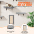 Wall Mounted Cat Shelves Set of 6 Cat Tree Hammock Perches Furniture