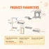 Wall Mounted Cat Shelves Set of 6 Cat Tree Hammock Perches Furniture