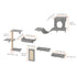 Wall Mounted Cat Shelves Set of 6 Cat Tree Hammock Perches Furniture