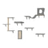Wall Mounted Cat Shelves Set of 6 Cat Tree Hammock Perches Furniture