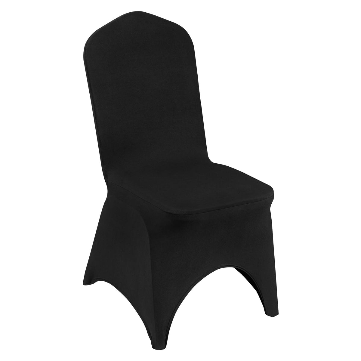 50-Pack Black Spandex Chair Covers for Wedding Party Banquet, Stretch Set
