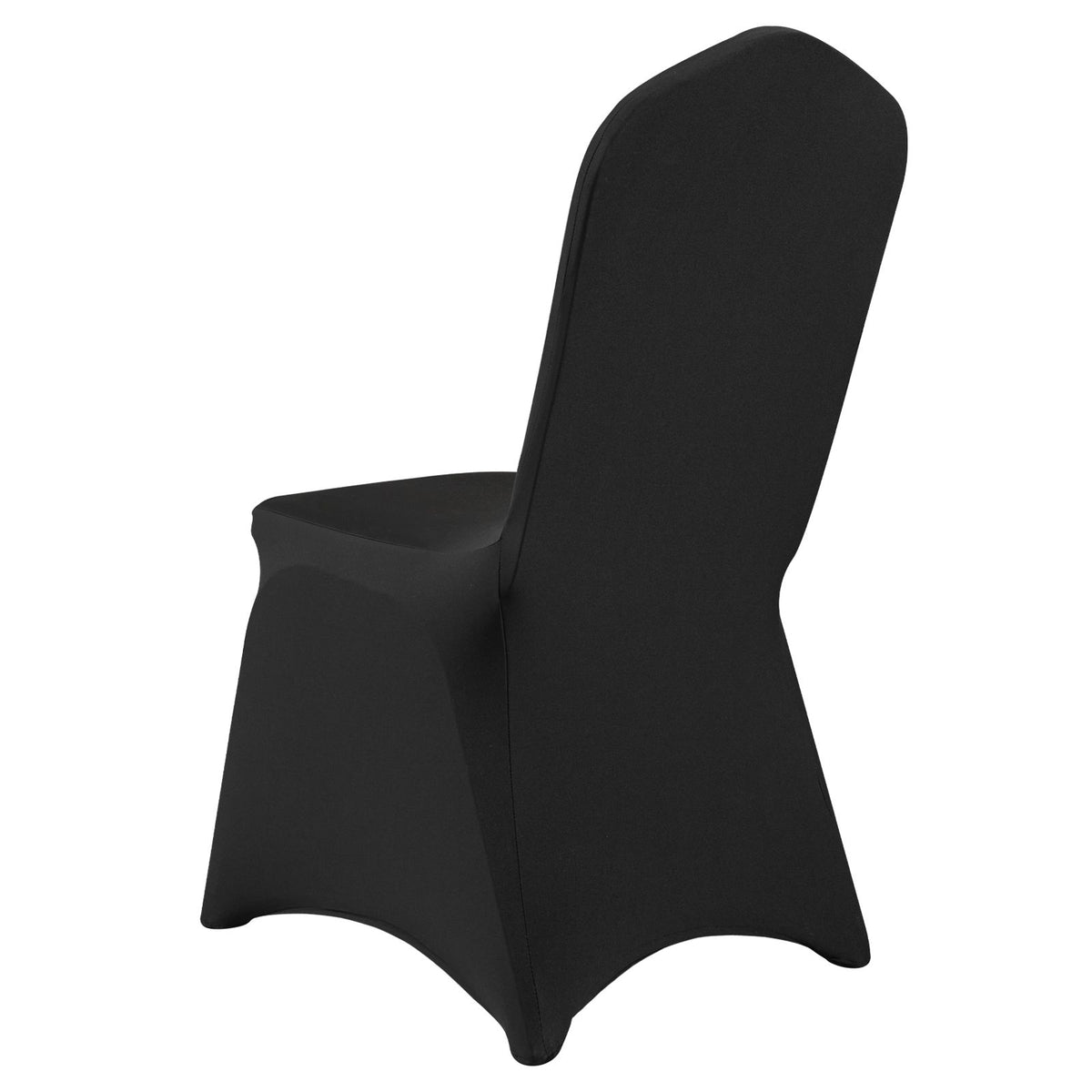 50-Pack Black Spandex Chair Covers for Wedding Party Banquet, Stretch Set
