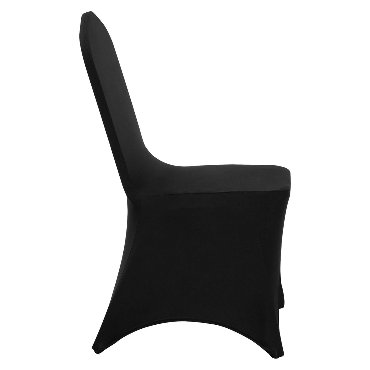 50-Pack Black Spandex Chair Covers for Wedding Party Banquet, Stretch Set