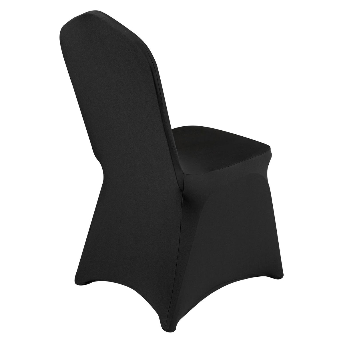50-Pack Black Spandex Chair Covers for Wedding Party Banquet, Stretch Set