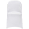 12PCS White Spandex Folding Chair Covers Stretch Washable Slipcovers