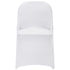 12PCS White Spandex Folding Chair Covers Stretch Washable Slipcovers