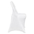 12PCS White Spandex Folding Chair Covers Stretch Washable Slipcovers