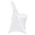 Stretch Spandex Folding Chair Covers, Universal Fitted Chair Cover, Removable Washable Protective Slipcovers, for Wedding, Holiday, Banquet, Party, Celebration, Dining (12PCS White)