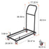 Folding Chair Storage Dolly 12 Chair Capacity Heavy Duty Iron Rack Cart Trolley