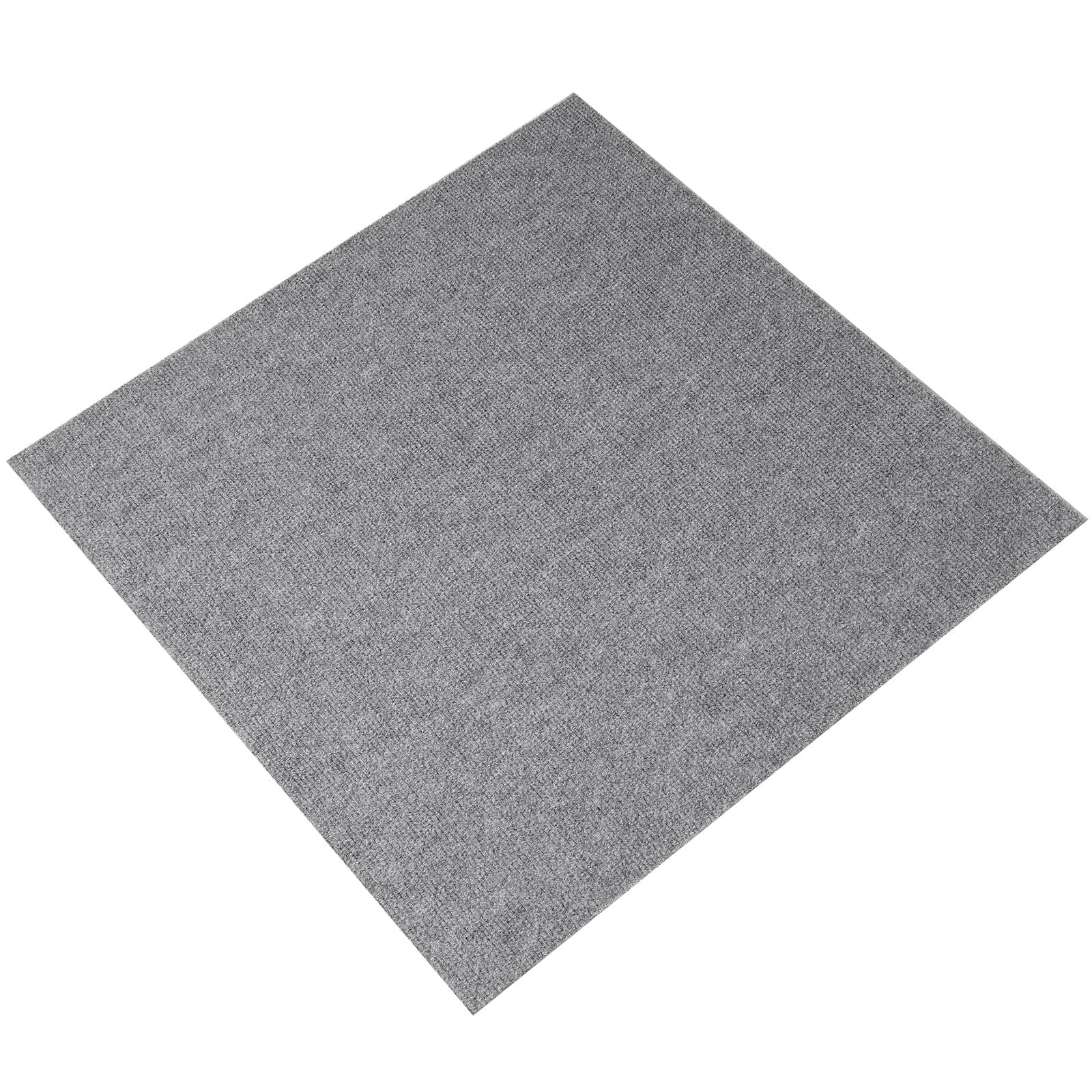 Carpet Tiles Peel and Stick, Squares Self Adhesive Carpet Floor Tile, Soft Padded Carpet Tiles, Easy Install DIY for Bedroom Living Room Indoor Outdoor (9Tiles, Light Gray)