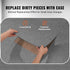 Carpet Tiles Peel and Stick, Squares Self Adhesive Carpet Floor Tile, Soft Padded Carpet Tiles, Easy Install DIY for Bedroom Living Room Indoor Outdoor (9Tiles, Light Gray)