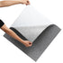 Carpet Tiles Peel and Stick, Squares Self Adhesive Carpet Floor Tile, Soft Padded Carpet Tiles, Easy Install DIY for Bedroom Living Room Indoor Outdoor (9Tiles, Light Gray)