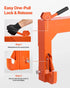 3-Point Quick Hitch with 2 in Receiver, 3000 Lbs Lift Capacity, 3-Pt Hitch with 5 Level Adjustable Bolt, Adaptation to Category 1 & 2 Tractor, Heavy Duty 3 Point Attachments, Orange