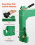 3-Point Quick Hitch with 2 in Receiver, 3000 Lbs Lift Capacity, 3-Pt Hitch with 5 Level Adjustable Bolt, Adaptation to Category 1 & 2 Tractor, Heavy Duty 3 Point Attachments, Green