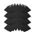 Acoustic Foam Panels 4 Pack 16.5 x 6.3 x 12 in Adhesive for Wall Ceiling