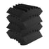 Acoustic Foam Panels 4 Pack 16.5 x 6.3 x 12 in Adhesive for Wall Ceiling