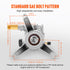 3400 PSI Pressure Washer Pump 22mm Shaft 2.5 GPM Replacement Kit