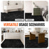 50PCS Peel & Stick Vinyl Floor Tiles 12x12 Black Marble Waterproof DIY