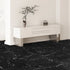 Self Adhesive Vinyl Floor Tiles 12 x 12 inch, 50 Tiles 1.5mm Thick Peel & Stick, Black Marble Texture DIY Flooring for Kitchen, Dining Room, Bedrooms & Bathrooms, Easy for Home Decor