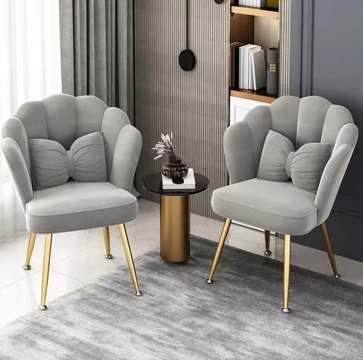 Velvet Living Room Chair Set of 2 PCs - Green