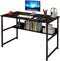 Computer Desk Table Study Table With Shelf - Black