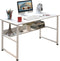 Computer Desk Table Study Table With Shelf - White