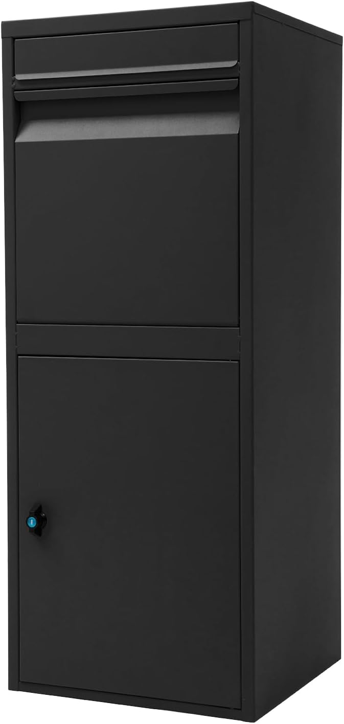 Big Outdoor Mailbox Parcelbox Pillar Letterbox 410x380x1200mm