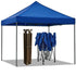 Portable Water-Resistant Gazebo 3x3 M - Black / Without Sidewalls