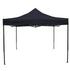 Portable Water-Resistant Gazebo 3x3 M - Black / Without Sidewalls