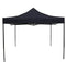 Portable Water-Resistant Gazebo 3x3 M - Black / Without Sidewalls
