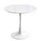 Celeste White Round Cafe Table