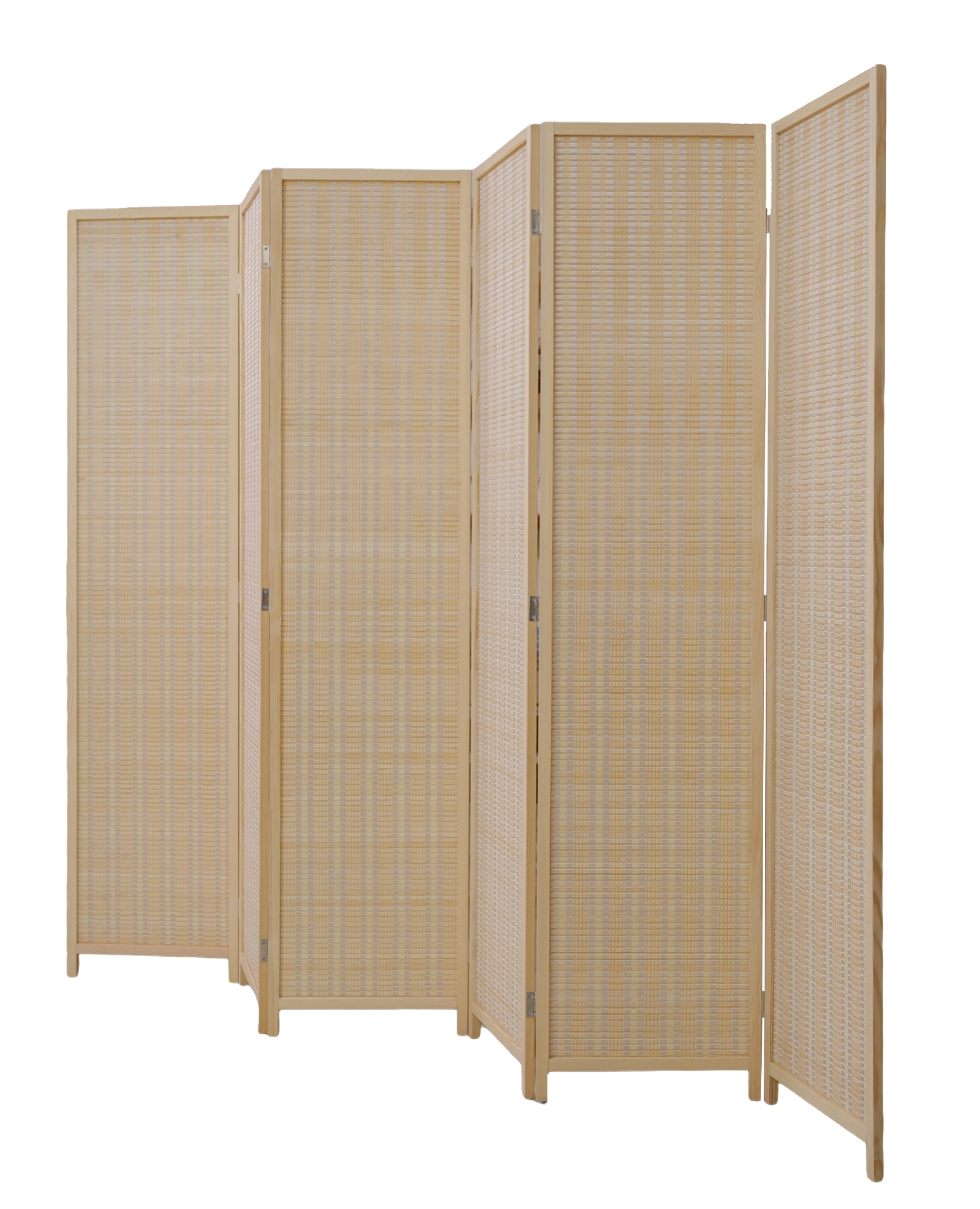 Bamboo Room Divider – 5 Panel Folding Privacy Screen