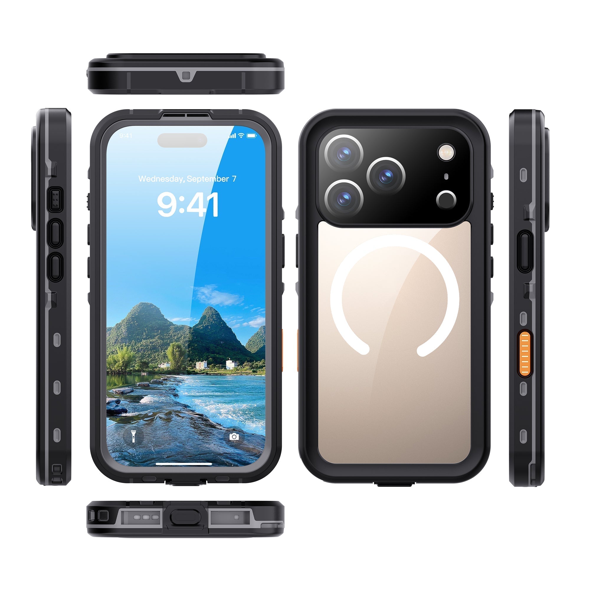 iPhone 17 Pro Waterproof Case Shockproof Lifeproof Case