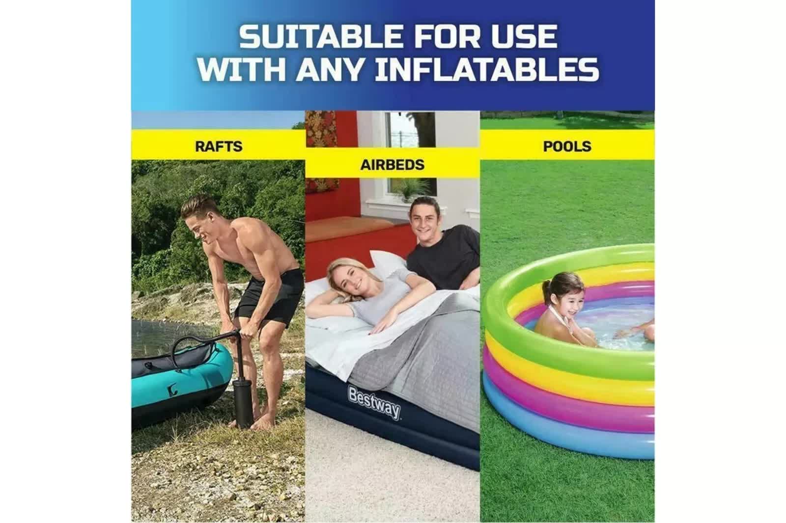 Air Hammer 2800 Manual Air Pump for Airbed, Swimming Pool, Toys, Kayaks