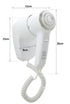 Wall Mount Hair Dryer 1200W - White