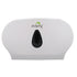 Twin Jumbo Toilet Roll Dispenser - White