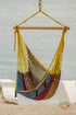 Extra Large Outdoor Cotton Mexican Hammock Chair in Confeti Colour