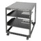 Alston 12U Open Frame Server Rack Hifi Device Rack with Vented Shelves Heavy Duty 4-Post AV/IT Network Rack Free Standing with Lockable Casters