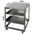 Alston 12U Open Frame Server Rack Hifi Device Rack with Vented Shelves Heavy Duty 4-Post AV/IT Network Rack Free Standing with Lockable Casters