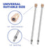 2In1 Surface Cleaner 16.5Inch Undercarriage Washer Pressure Washer Max 4000PSI 1/4 Quick Connector with Universal Wheels and Wands for Car Ground Cleaning