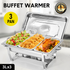 9L Triple Pan Bain Marie Buffet Warmer Chafing Dish Stainless Steel Catering