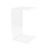 Acrylic Coffee Table Small Clear Acrylic Side Table For Coffee Drink Food Snack in Living Room Apartment Dorm One-Piece Bent End Table 50×30×30cm