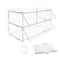 2-Tier Bakery Display Case Cabinet Pastry Acrylic Cupcake Donuts Cake Pastry Clear Display Cabinet Shelf Transparent Showcase 225x485x330mm