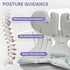 BKT Cushion Portable Ergonomic Lower Back Seat Lumbar Support Chair Posture Corrector Extra Large Fit 75-150kg Users for Home Office Chair and Floo